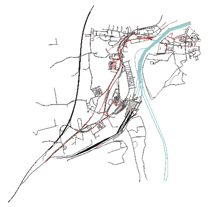 net after cutting and deleting the waterways